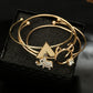 Bohemian Gold Color Cat Elephant Moon Bracelet Set for Women Alloy Open Adjustable Bracelet Bangle Statement Jewelry 5253