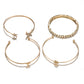 Punk Gold Silver Moon Star Heart Bracelets Set for Women Adjustable Charms Bracelet Bangle Boho Jewelry Pulseras5802