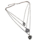 Retro Silver Color Hand Flower Moon Sun Pendant Necklace for Women Girl Charm Layered Necklace Boho Jewelry Collar 5067
