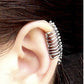 Punk style skull spine earrings no pierced ear clip bone earrings ear cuff