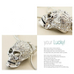 Gold color Crystal Skull Skeleton Necklaces & Pendants Wholesales Fashion Jewelry for women men MK131