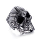 316L Stainless Steel Alien Skull Ring for Men