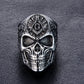 Stainless Steel Masonic skull rings Men's High Quality Personality Punk Ring
