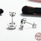 100% 925 Sterling Silver Halloween Skeleton Skull Stud Earring For Women Girl Jewelry Gift CQE064