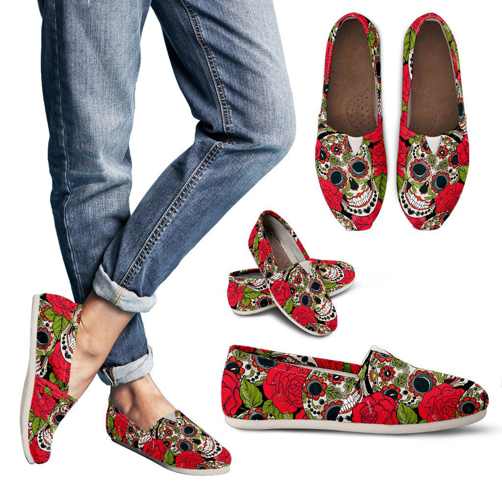 Sugar skull - wommen's casual shoes