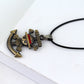 Japanese Anime One Piece Necklace Pirate Luffy Anchor Skull Logo Pendant Necklace Fashion Cosplay Accessories