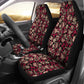 Set of 2 pcs sugar skull car seat covers