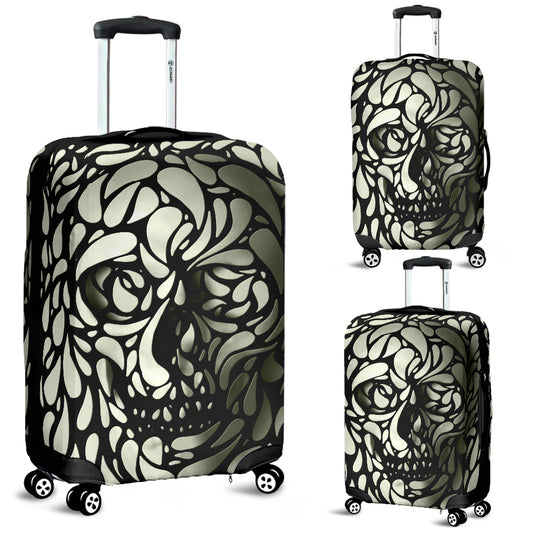 Awesome skull luggage cover