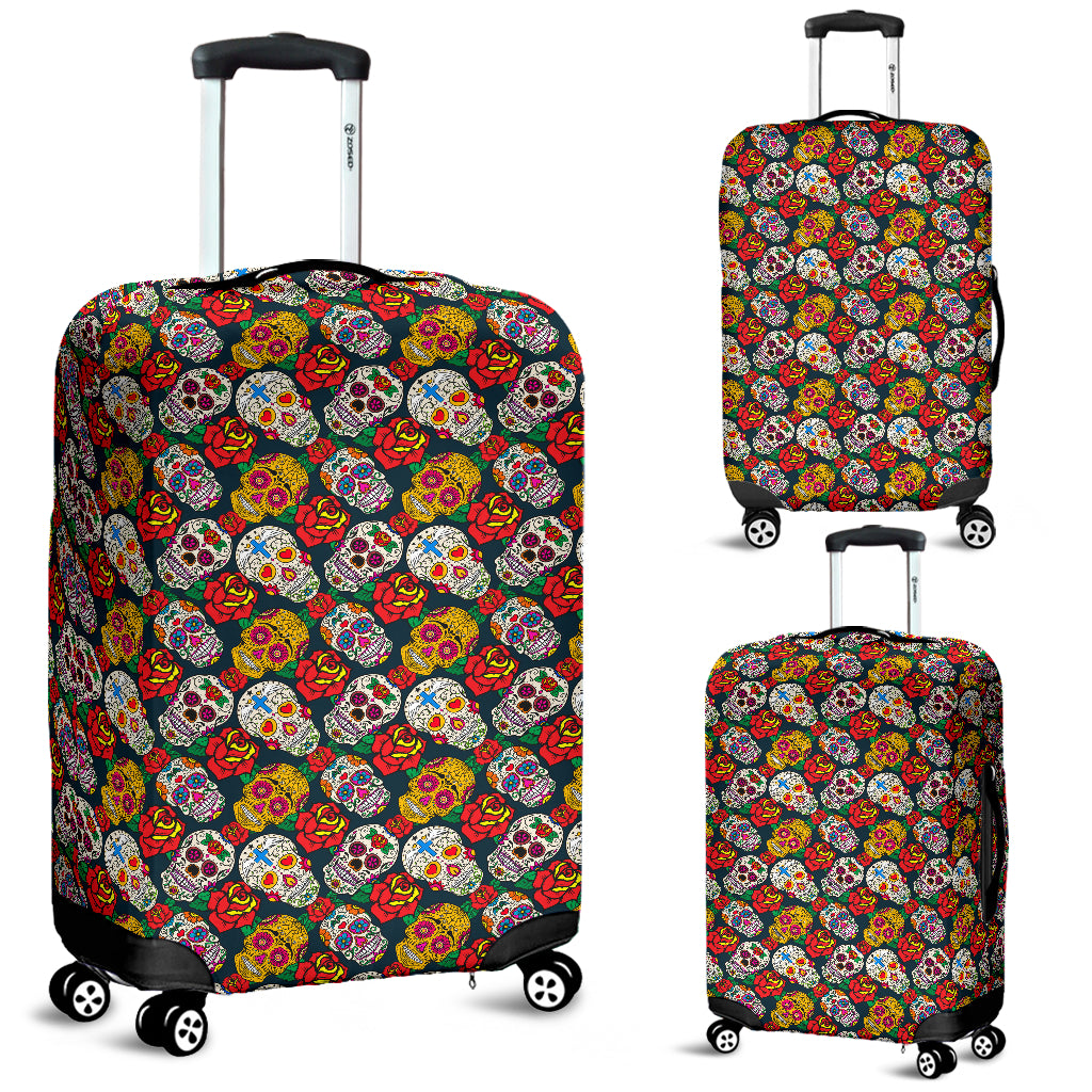 Luggage Cover - Suitcase cover - Sugar skulls