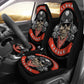 Set 2 pcs Hell road skull car seat covers
