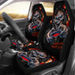 Set of 2 skull car seat covers