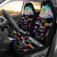 Set 2 pcs Gothic skull car seat covers