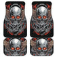 Set of 4 pcs Gothic sugar skull car mat