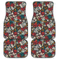 Set 4 pcs sugar skull car mats