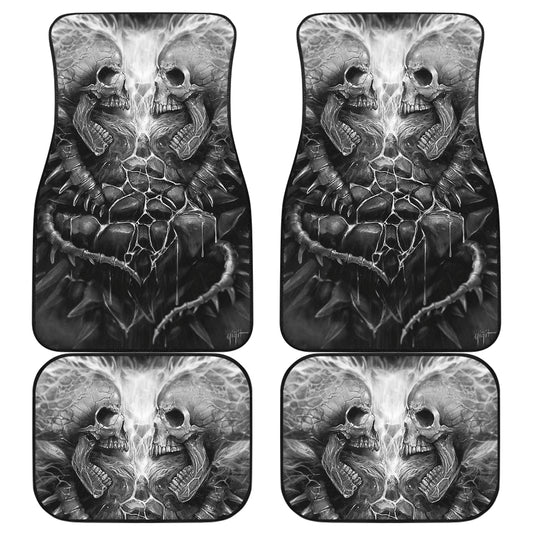 Set of 4 pcs grim reaper car mats