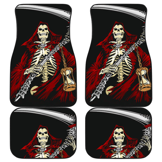 Set of 4 pcs grim reaper car mats