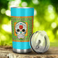 Sugar Skull Bandana Drink Tumbler