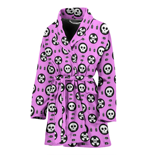 Skulls and Potion Womens Bathrobe