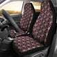 Set 2 seat covers sugar skulls