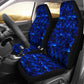 Set of 2 skull car seat covers