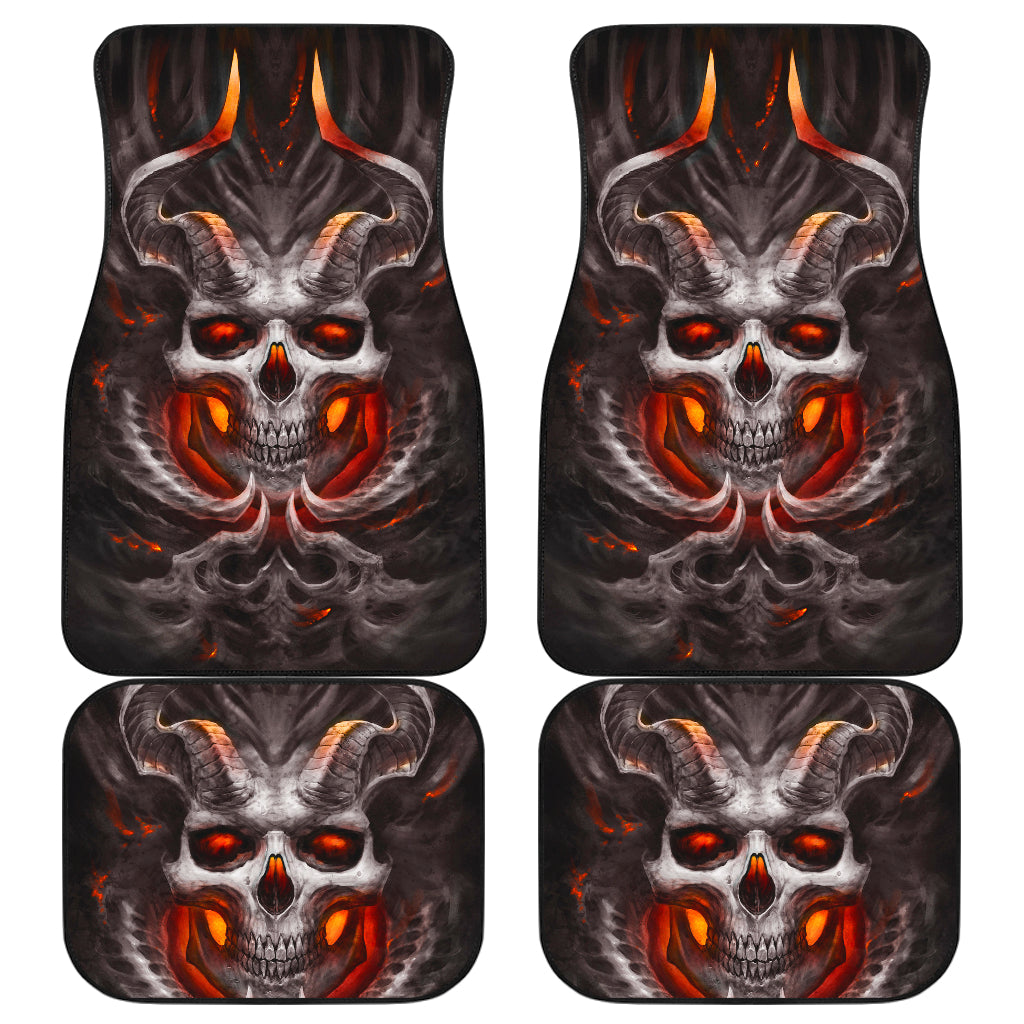 Set 4 pcs skull car mats