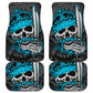 Set of 4 pcs skull car mats