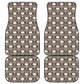 Set 4 pcs sugar skull day of the dead car mats
