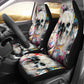 Set 2 pcs Gothic skull car seat covers