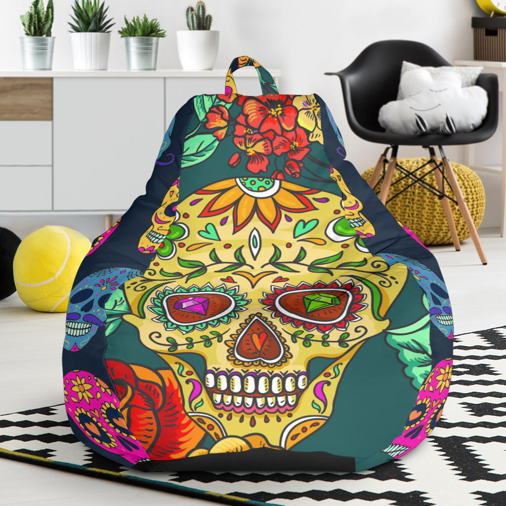 Sugar Skull Bean Bag Chair