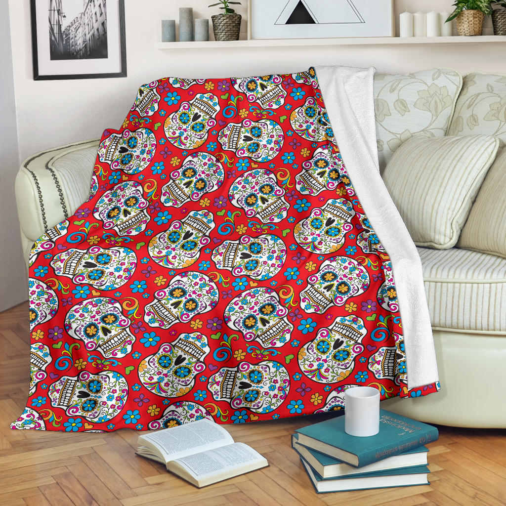 Sugar skull blankets