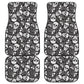 Set of 4 pcs sugar skull car mats