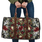 Skulls and Roses on Silver Travel Bag