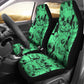 Set 2 pcs Gothic skull car seat covers