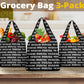 Custom design POD print on demand Grocery bags