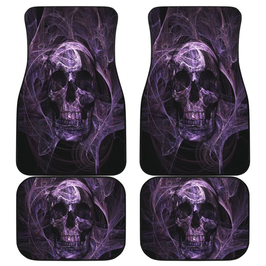 Set of 4 pcs grim reaper skull car mats