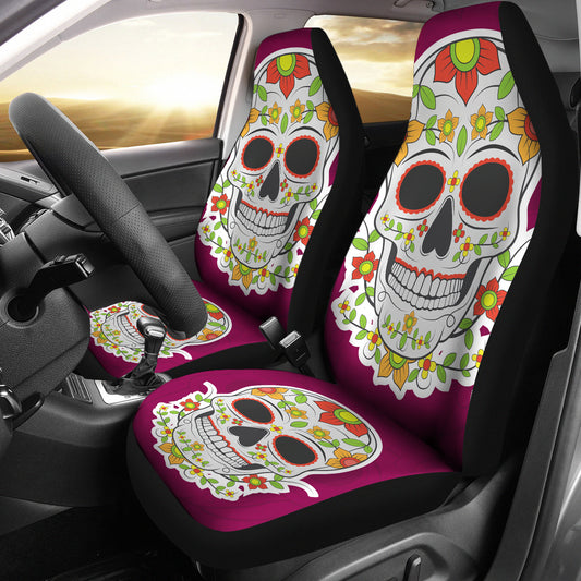 Sugar Skull Car Seat cover - Day of the dead