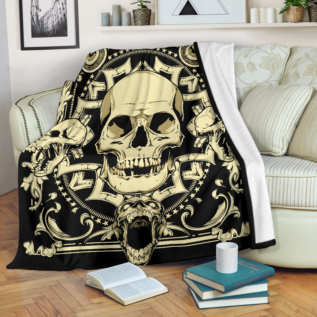 Premium skull blanket - premium blanket