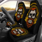 Set 2 pcs Gothic skull car seat covers