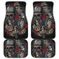Set 4 pcs Day of the dead skull car mats