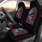 Set of 2 skulls car seat covers