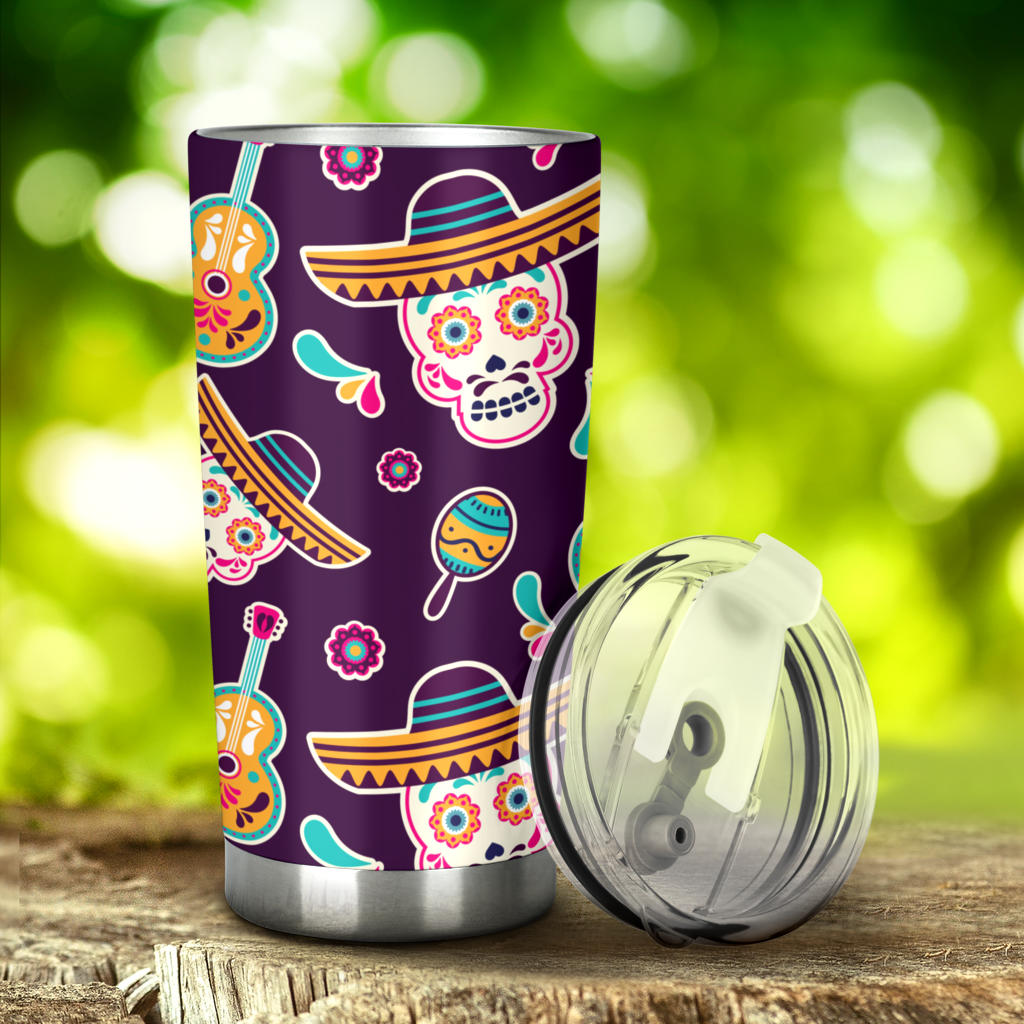 Sugar Skulls Design Tumbler