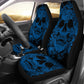 Set of 2 pcs awesome skull car seat covers