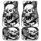 Gothic skull car mats