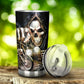 Skull beer mug, flaming skull tumbler, floral skull tumbler cup mug, skeleton freezer Mug, halloween freezer Mug, goth freezer Mug, hallowee