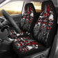 Set 2 pcs Gothic skull car seat covers