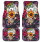 Set of 4 pcs sugar skull car mats