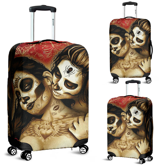 Sugar skull girls luggage covers