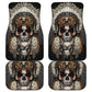 Set 4 pcs skull car mats
