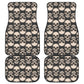 Set of 4 pcs gothic skull car mats