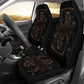 Set 2 pcs Gothic skull car seat covers